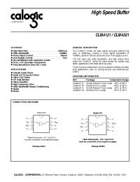Datasheet CLM4321 manufacturer Calogic