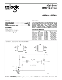 Datasheet CLM4429EY manufacturer Calogic