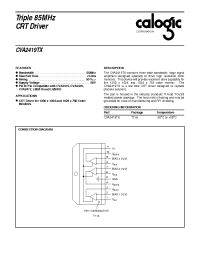 Datasheet CVA2419 manufacturer Calogic