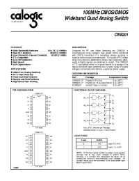 Datasheet CWB201CP/CWB201CY manufacturer Calogic