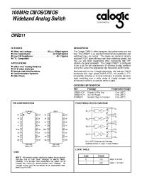 Datasheet CWB211 manufacturer Calogic