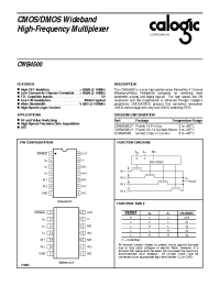 Datasheet CWB4500CP/CWB4500CY manufacturer Calogic