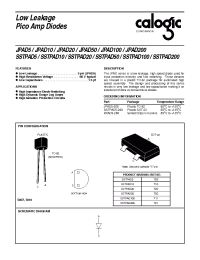 Datasheet JPAD100 manufacturer Calogic