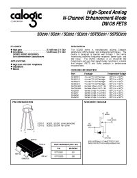 Datasheet SD200 manufacturer Calogic