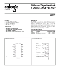 Datasheet SD5501N manufacturer Calogic