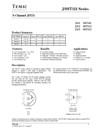 Datasheet SST113-T1 manufacturer Calogic