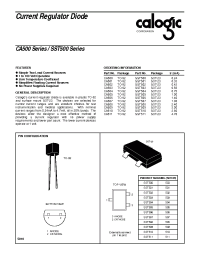 Datasheet SST501 manufacturer Calogic