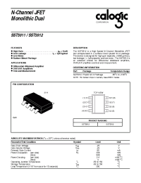 Datasheet SST5911 manufacturer Calogic