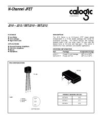 Datasheet SSTJ212 manufacturer Calogic