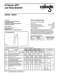Datasheet X2N4338-41 manufacturer Calogic