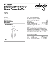 Datasheet XIT1700 manufacturer Calogic