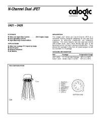 Datasheet XU425 производства Calogic