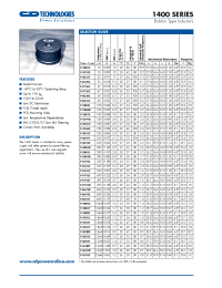 Datasheet 1410524 manufacturer C&D