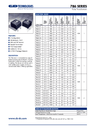 Datasheet 78615/3M-R производства C&D