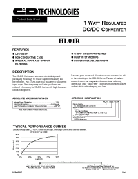 Datasheet HL01R manufacturer C&D