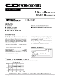 Datasheet HL02R05D12 manufacturer C&D