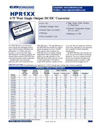 Datasheet HPR102W manufacturer C&D