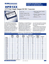 Datasheet HPR107V manufacturer C&D