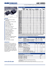 Datasheet LME0515D manufacturer C&D