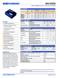 Datasheet NDXD2412 производства C&D