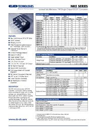 Datasheet NKE1205D manufacturer C&D