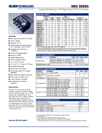 Datasheet NKE1209D manufacturer C&D