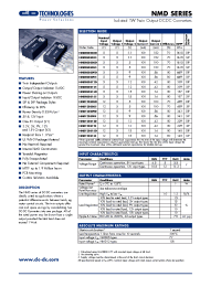 Datasheet NMD050503D manufacturer C&D