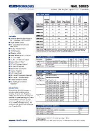 Datasheet NML0505 manufacturer C&D