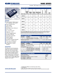 Datasheet NMR106 manufacturer C&D
