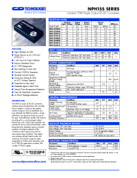 Datasheet NPH15S2412I manufacturer C&D