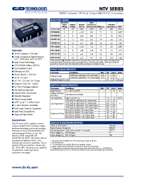 Datasheet NTV0505M-R manufacturer C&D