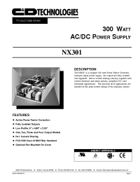 Datasheet NX301-U3B manufacturer C&D