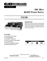 Datasheet NX350-U3A manufacturer C&D