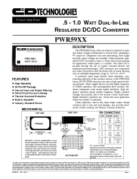 Datasheet PWR5904 manufacturer C&D