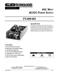 Datasheet PX400-U4G manufacturer C&D