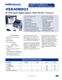 Datasheet VSX40MD23 manufacturer C&D