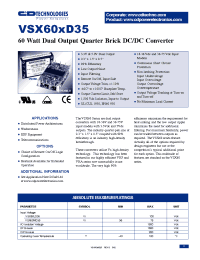 Datasheet VSX60MD35 manufacturer C&D