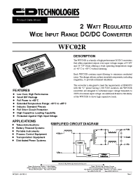 Datasheet WFC02R24D12E manufacturer C&D