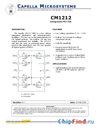 Datasheet CM1212 производства Capella