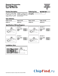 Datasheet 48VDCKIT manufacturer Carlo Gavazzi