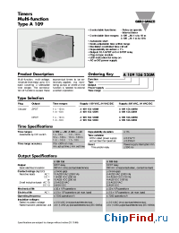 Datasheet A109166220M manufacturer Carlo Gavazzi