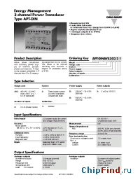 Datasheet APT manufacturer Carlo Gavazzi