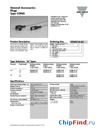 Datasheet CONG1A-S2 manufacturer Carlo Gavazzi