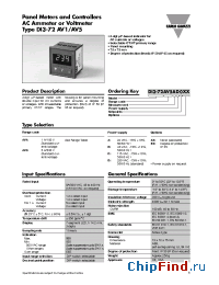 Datasheet DI372AV5AC0EX manufacturer Carlo Gavazzi