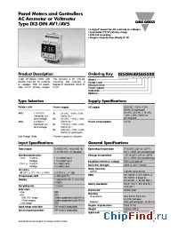 Datasheet DI3DINAV1AA0XX manufacturer Carlo Gavazzi