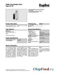 Datasheet DT01 производства Carlo Gavazzi