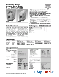 Datasheet DWB02CM4810A manufacturer Carlo Gavazzi