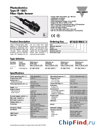 Datasheet EF1801NPAS manufacturer Carlo Gavazzi