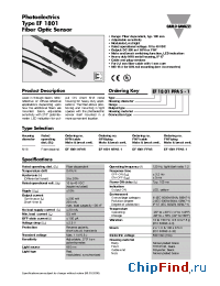 Datasheet EF1801NPAS-1 manufacturer Carlo Gavazzi