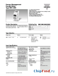 Datasheet EM1DINAV81DPX manufacturer Carlo Gavazzi